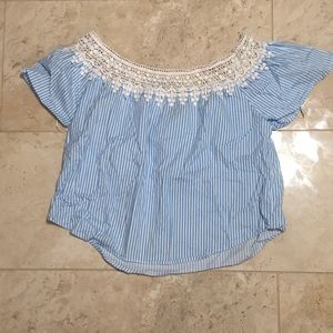 off the shoulder shirt